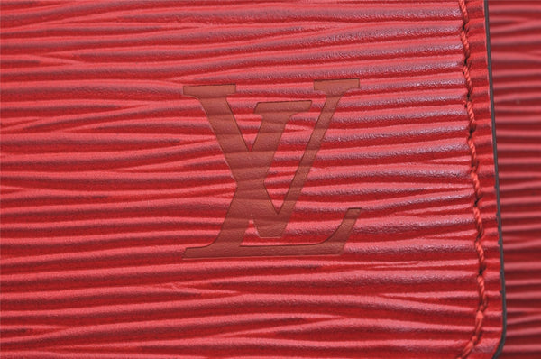 Authentic Louis Vuitton Epi Monceau 2Way Shoulder Hand Bag Red M52127 LV 1903I