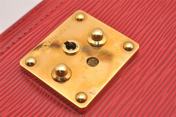 Authentic Louis Vuitton Epi Monceau 2Way Shoulder Hand Bag Red M52127 LV 1903I