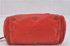 Authentic Chloe Vintage Mini Paddington Leather Hand Bag Purse Red 1904F