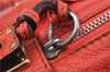 Authentic Chloe Vintage Mini Paddington Leather Hand Bag Purse Red 1904F