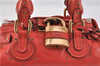 Authentic Chloe Vintage Mini Paddington Leather Hand Bag Purse Red 1904F