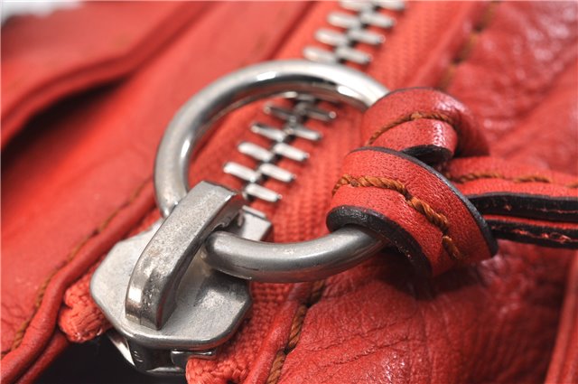 Authentic Chloe Vintage Mini Paddington Leather Hand Bag Purse Red 1904F