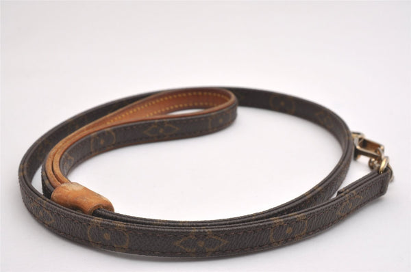 Authentic Louis Vuitton Monogram Leash Baxter MM Dog Lead M58056 LV 1904I