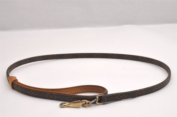 Authentic Louis Vuitton Monogram Leash Baxter MM Dog Lead M58056 LV 1904I