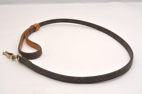 Authentic Louis Vuitton Monogram Leash Baxter MM Dog Lead M58056 LV 1904I