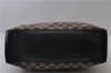 Authentic GUCCI Bamboo Tote Hand Bag GG Canvas Leather 112526 Black 1905D