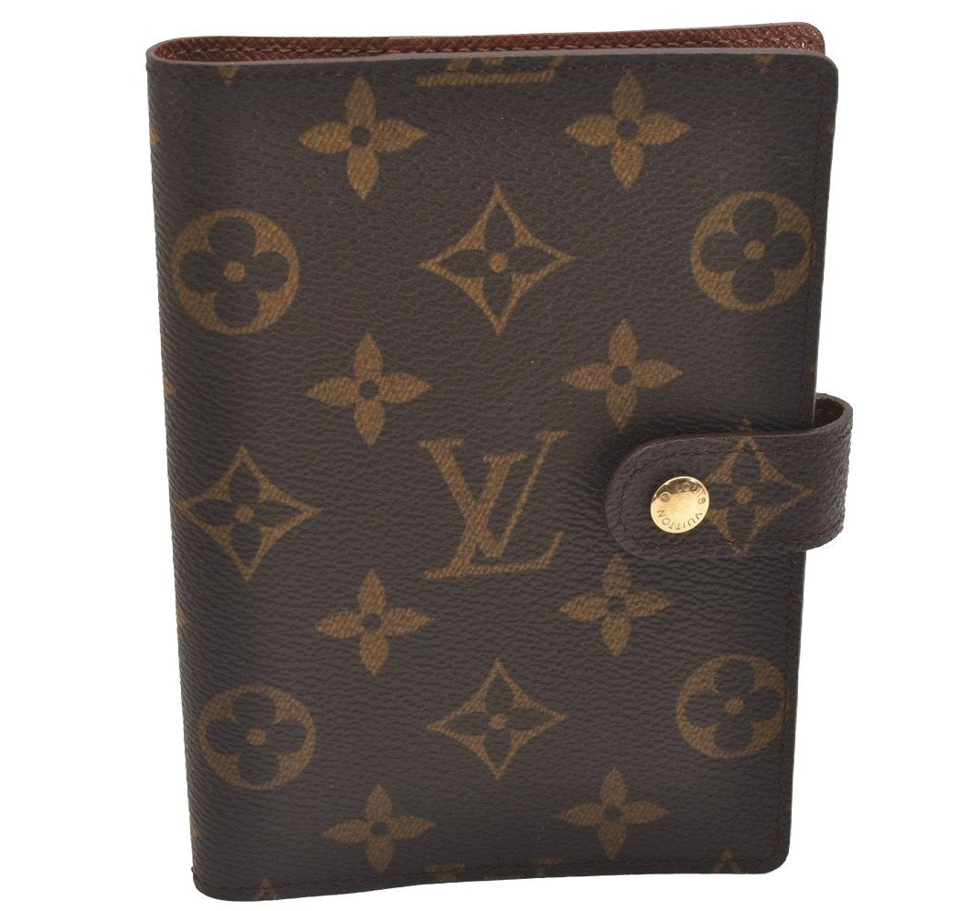 Authentic Louis Vuitton Monogram Agenda PM Notebook Cover R20005 LV 1907I