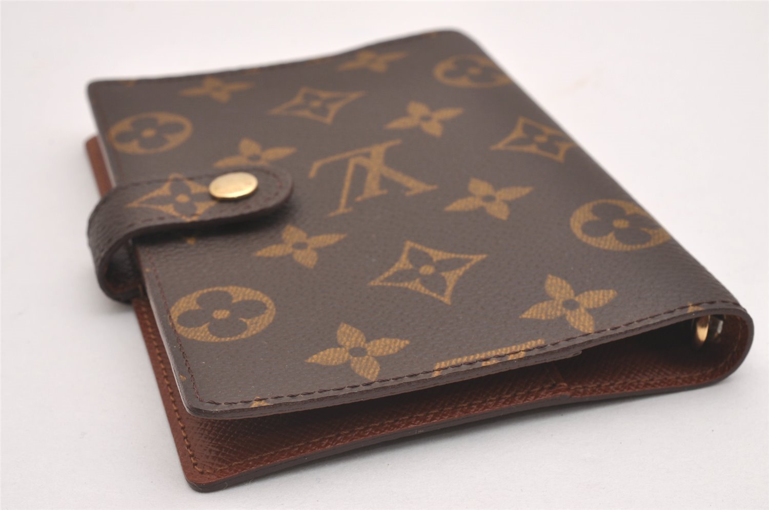 Authentic Louis Vuitton Monogram Agenda PM Notebook Cover R20005 LV 1907I