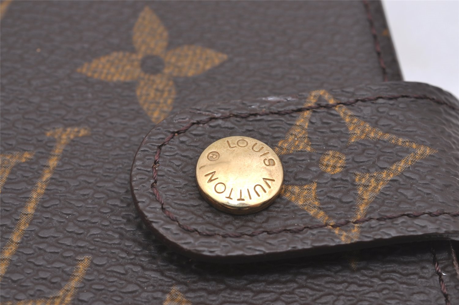 Authentic Louis Vuitton Monogram Agenda PM Notebook Cover R20005 LV 1907I