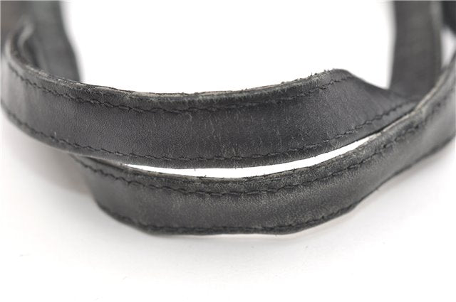 Authentic GUCCI Vintage Shoulder Tote Bag GG Canvas Leather 0021098 Black 1909G