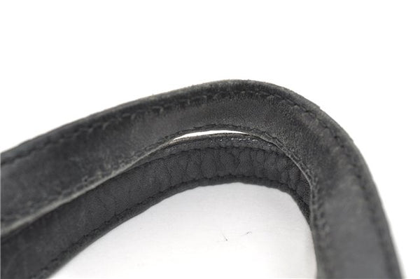 Authentic GUCCI Vintage Shoulder Tote Bag GG Canvas Leather 0021098 Black 1909G