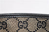 Authentic GUCCI Vintage Shoulder Tote Bag GG Canvas Leather 0021098 Black 1909G