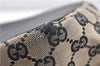 Authentic GUCCI Vintage Shoulder Tote Bag GG Canvas Leather 0021098 Black 1909G