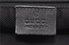 Authentic GUCCI Vintage Shoulder Tote Bag GG Canvas Leather 0021098 Black 1909G