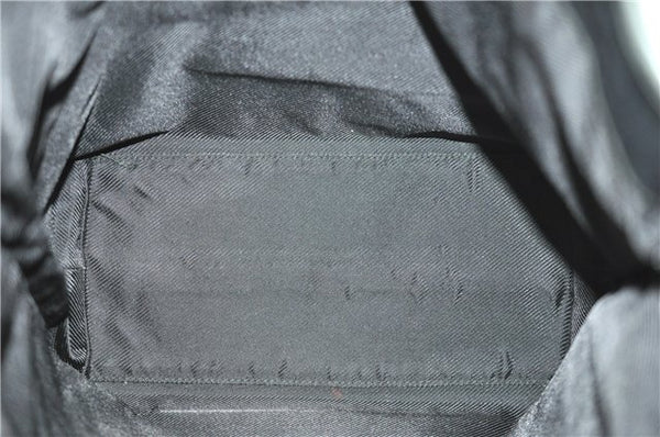 Authentic GUCCI Vintage Shoulder Tote Bag GG Canvas Leather 0021098 Black 1909G