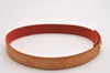 Authentic Louis Vuitton Tambour Novelty Bracelet Leather Beige LV 1909I