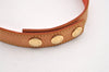 Authentic Louis Vuitton Tambour Novelty Bracelet Leather Beige LV 1909I