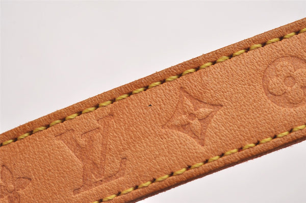 Authentic Louis Vuitton Tambour Novelty Bracelet Leather Beige LV 1909I