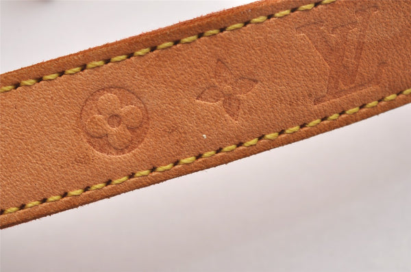 Authentic Louis Vuitton Tambour Novelty Bracelet Leather Beige LV 1909I