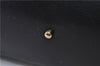 Authentic GUCCI Vintage Bamboo Hand Shoulder Bag Leather Black 1910D