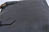 Authentic GUCCI Vintage Bamboo Hand Shoulder Bag Leather Black 1910D