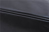 Authentic GUCCI Vintage Bamboo Hand Shoulder Bag Leather Black 1910D
