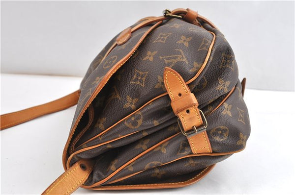 Authentic Louis Vuitton Monogram Saumur 30 Shoulder Cross Bag M42256 LV 1910G