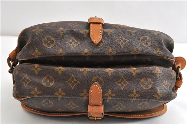 Authentic Louis Vuitton Monogram Saumur 30 Shoulder Cross Bag M42256 LV 1910G