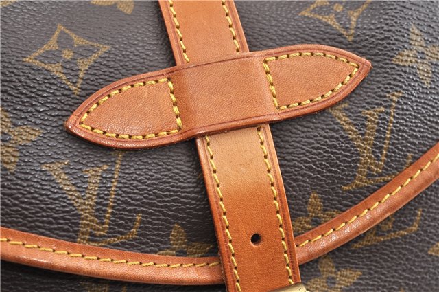 Authentic Louis Vuitton Monogram Saumur 30 Shoulder Cross Bag M42256 LV 1910G