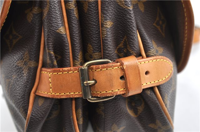 Authentic Louis Vuitton Monogram Saumur 30 Shoulder Cross Bag M42256 LV 1910G