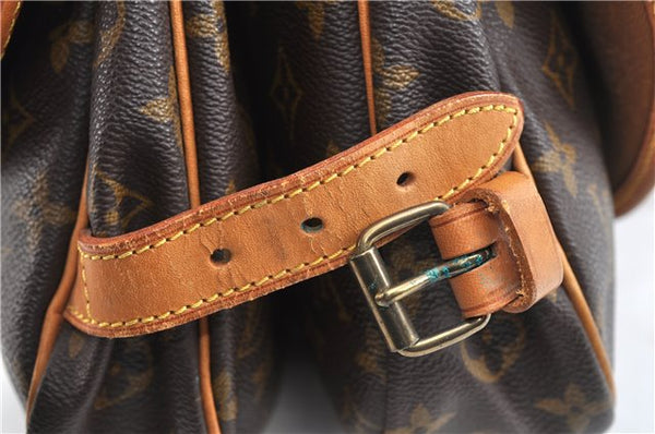 Authentic Louis Vuitton Monogram Saumur 30 Shoulder Cross Bag M42256 LV 1910G