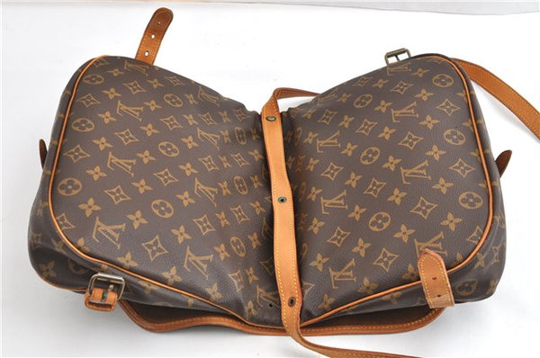 Authentic Louis Vuitton Monogram Saumur 30 Shoulder Cross Bag M42256 LV 1910G