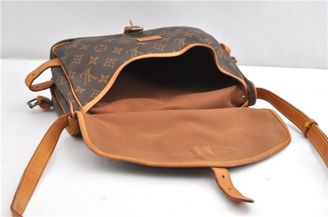 Authentic Louis Vuitton Monogram Saumur 30 Shoulder Cross Bag M42256 LV 1910G