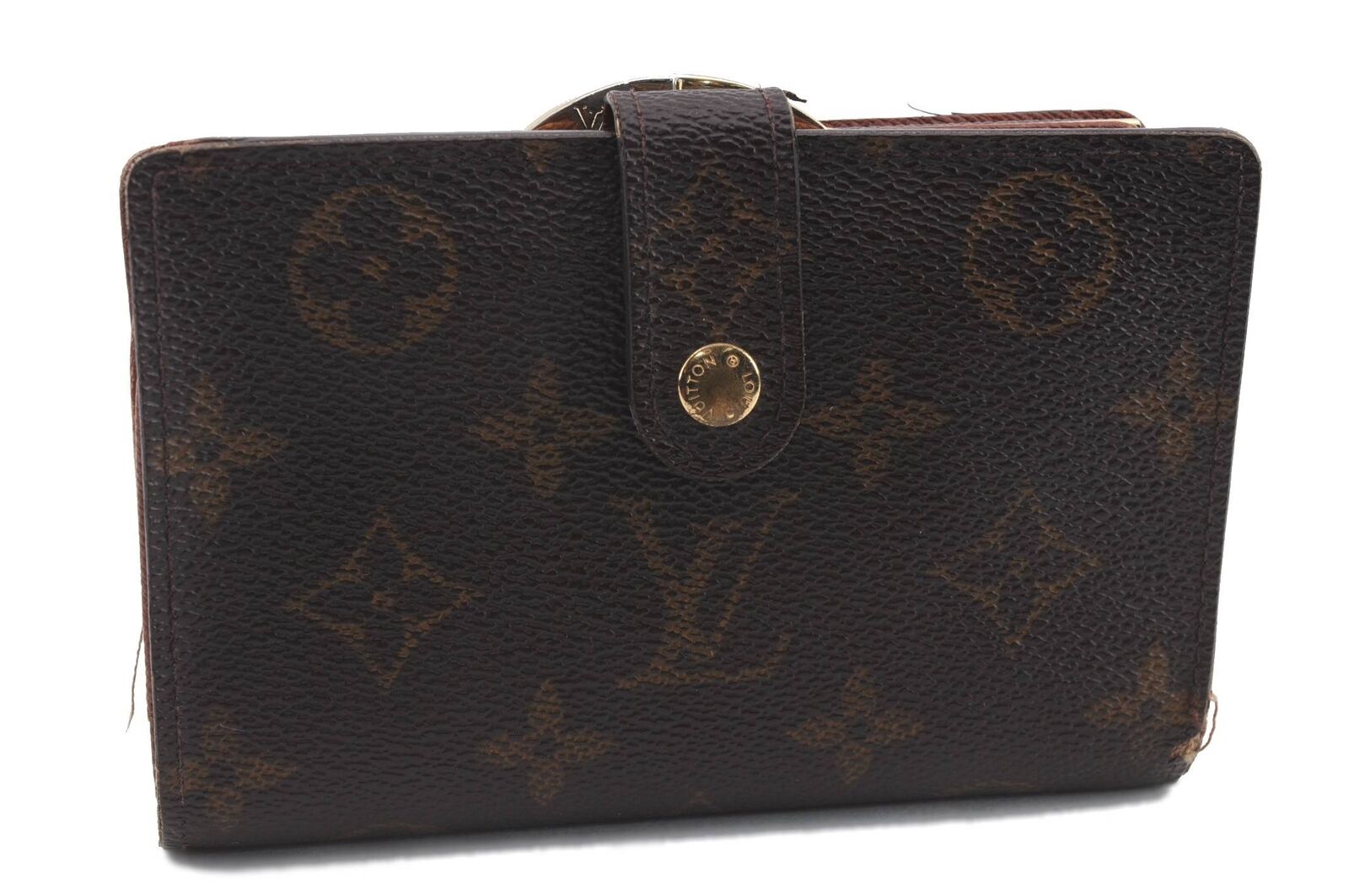 Auth LOUIS VUITTON Monogram Porte Monnaie Billets Viennois M61663 Wallet 1911C