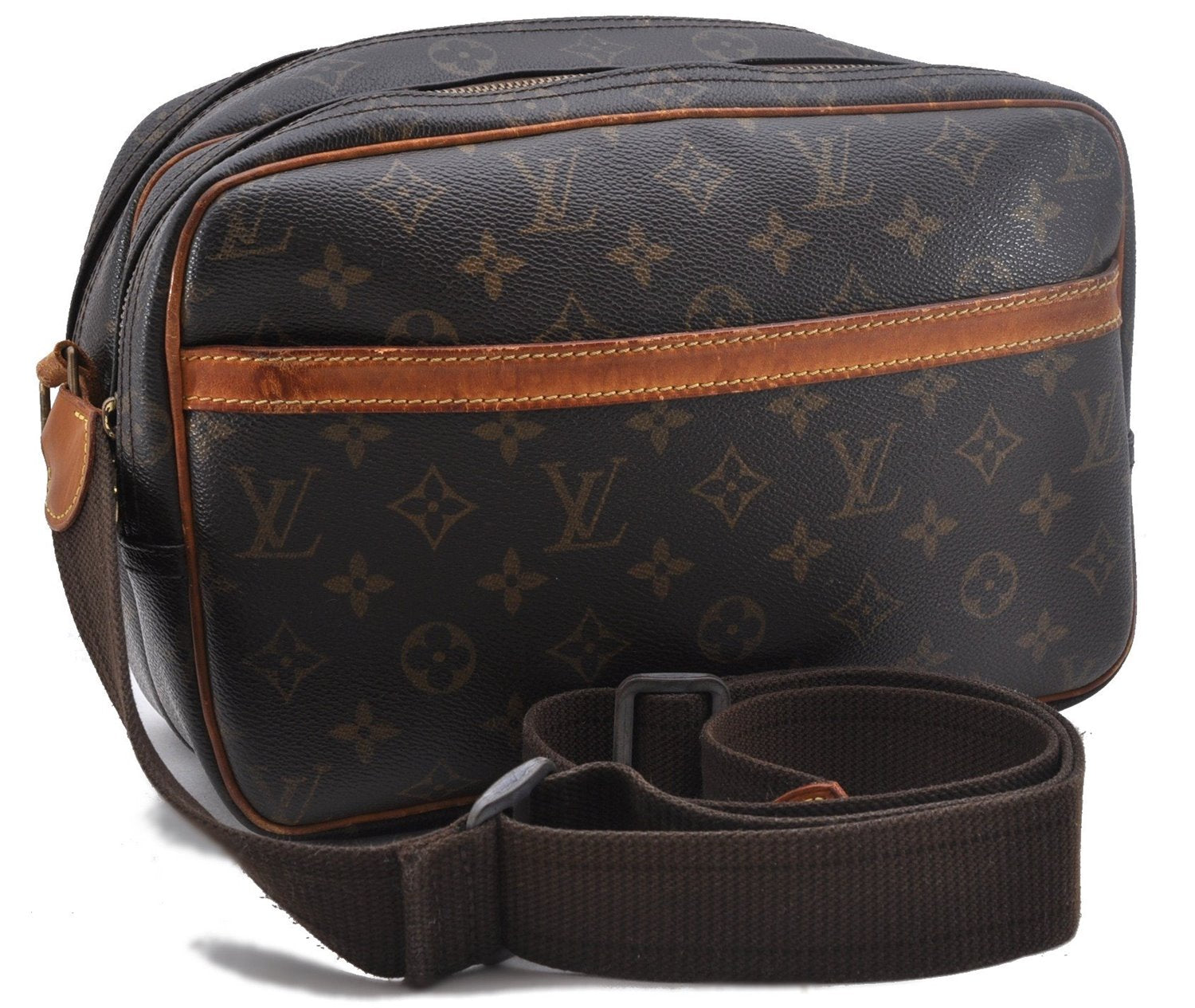 Auth Louis Vuitton Monogram Reporter PM Shoulder Cross Bag M45254 LV Junk 1911D