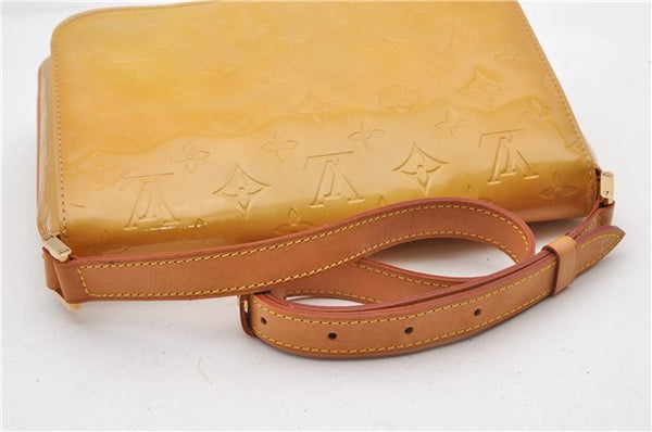 Auth Louis Vuitton Vernis Thompson Street Shoulder Bag Yellow M91008 LV 1911G