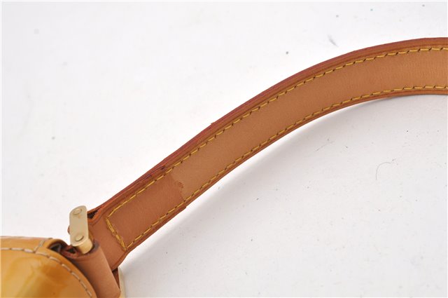 Auth Louis Vuitton Vernis Thompson Street Shoulder Bag Yellow M91008 LV 1911G