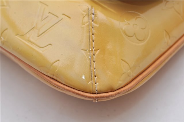 Auth Louis Vuitton Vernis Thompson Street Shoulder Bag Yellow M91008 LV 1911G