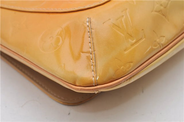 Auth Louis Vuitton Vernis Thompson Street Shoulder Bag Yellow M91008 LV 1911G