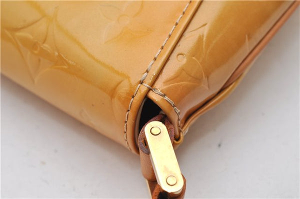 Auth Louis Vuitton Vernis Thompson Street Shoulder Bag Yellow M91008 LV 1911G