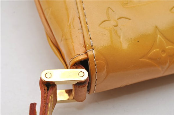 Auth Louis Vuitton Vernis Thompson Street Shoulder Bag Yellow M91008 LV 1911G