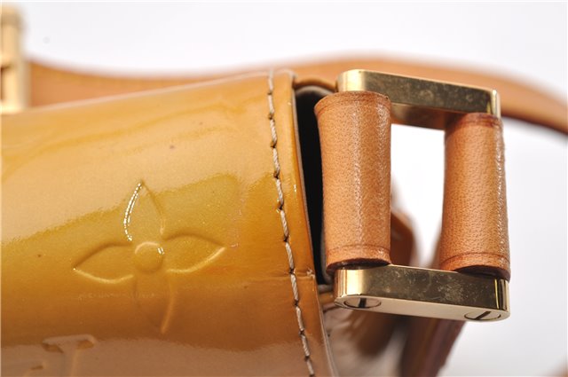 Auth Louis Vuitton Vernis Thompson Street Shoulder Bag Yellow M91008 LV 1911G