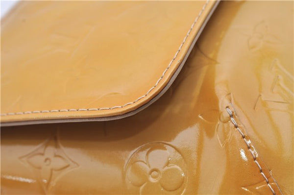 Auth Louis Vuitton Vernis Thompson Street Shoulder Bag Yellow M91008 LV 1911G