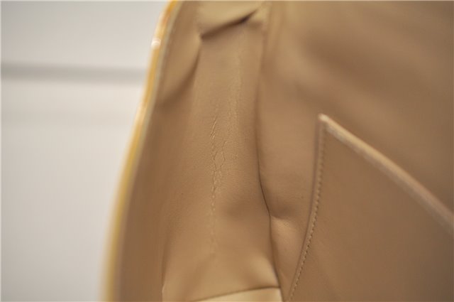 Auth Louis Vuitton Vernis Thompson Street Shoulder Bag Yellow M91008 LV 1911G