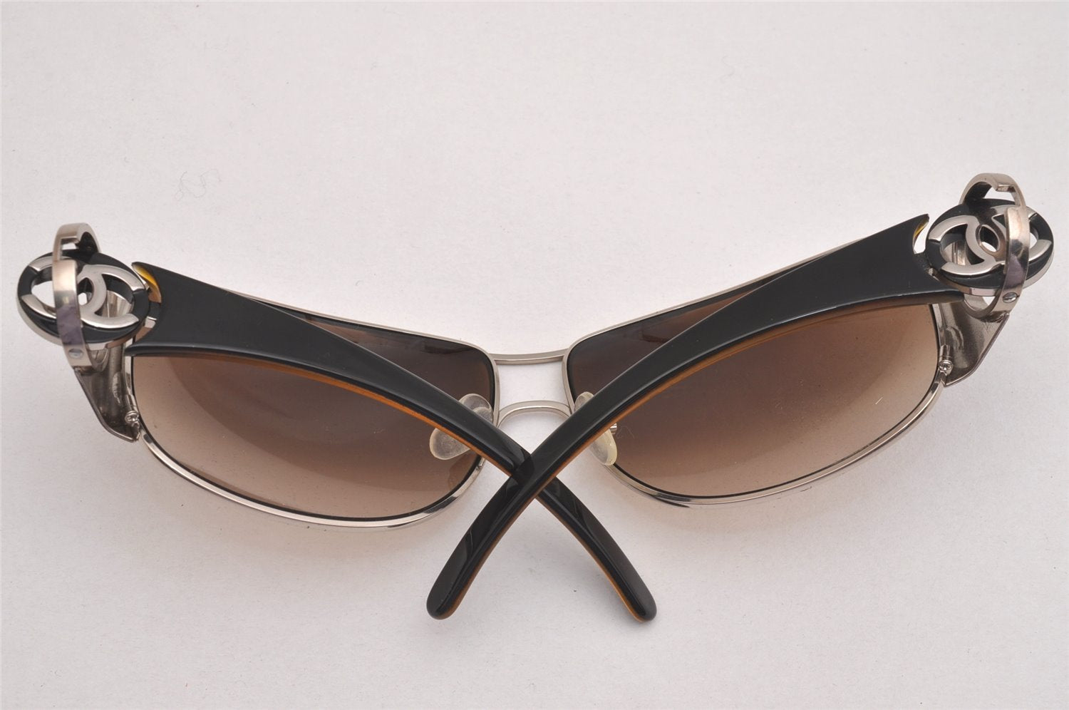 Authentic CHANEL Vintage Sunglasses CoCo Mark Plastic 4143 Brown Box 1911I