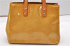 Authentic Louis Vuitton Vernis Reade PM Hand Bag Yellow M91144 LV 1912G