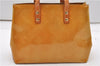 Authentic Louis Vuitton Vernis Reade PM Hand Bag Yellow M91144 LV 1912G