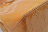 Authentic Louis Vuitton Vernis Reade PM Hand Bag Yellow M91144 LV 1912G