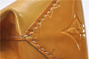 Authentic Louis Vuitton Vernis Reade PM Hand Bag Yellow M91144 LV 1912G