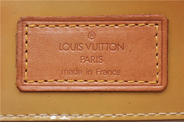 Authentic Louis Vuitton Vernis Reade PM Hand Bag Yellow M91144 LV 1912G